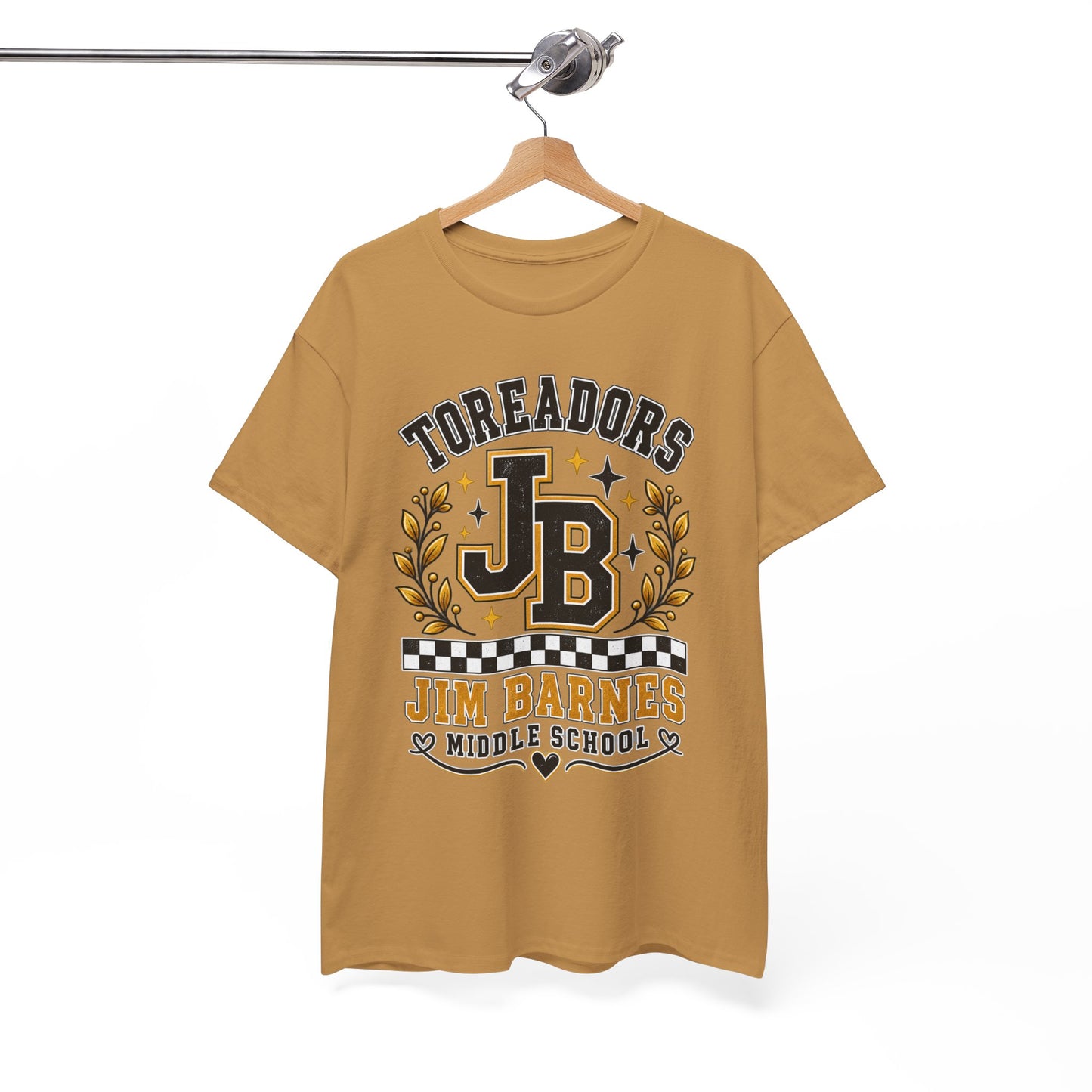 Toreadors JB Jim Barnes Middle School Tee — School Spirit Graphic T-Shirt