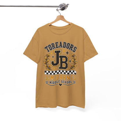 Toreadors JB Jim Barnes Middle School Tee — School Spirit Graphic T-Shirt