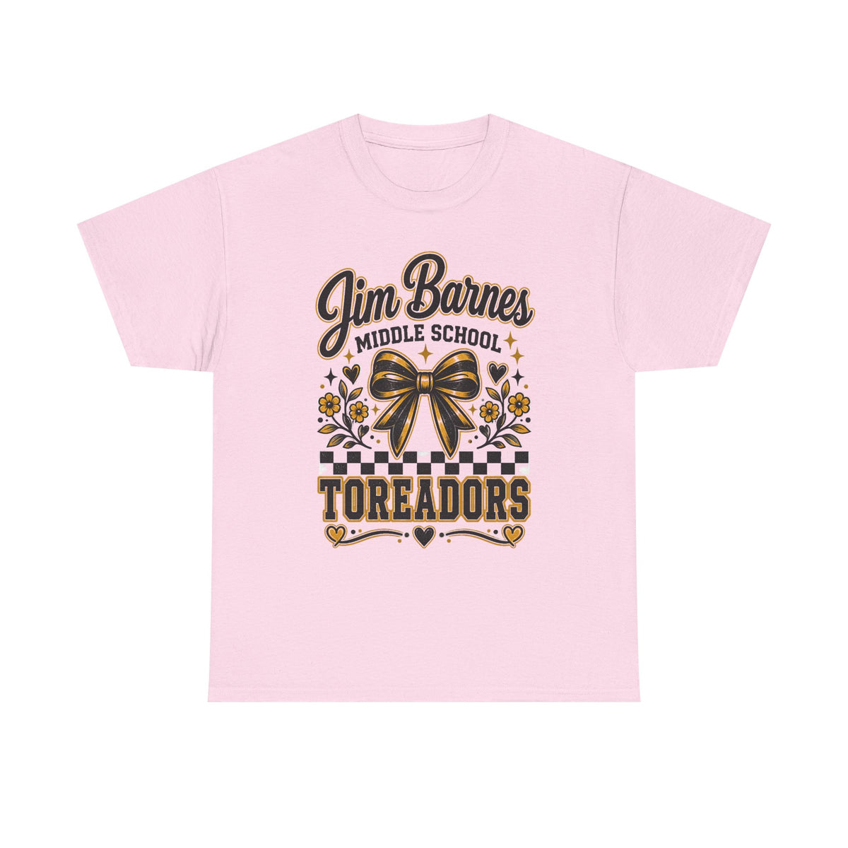 Jim Barnes Middle School Toreadors T-Shirt — School Spirit Cheer Tee