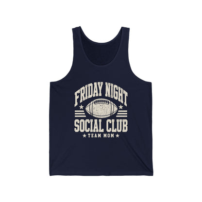 Friday Night Social Club Team Mom Tank — Personalized Gameday Jersey Tank