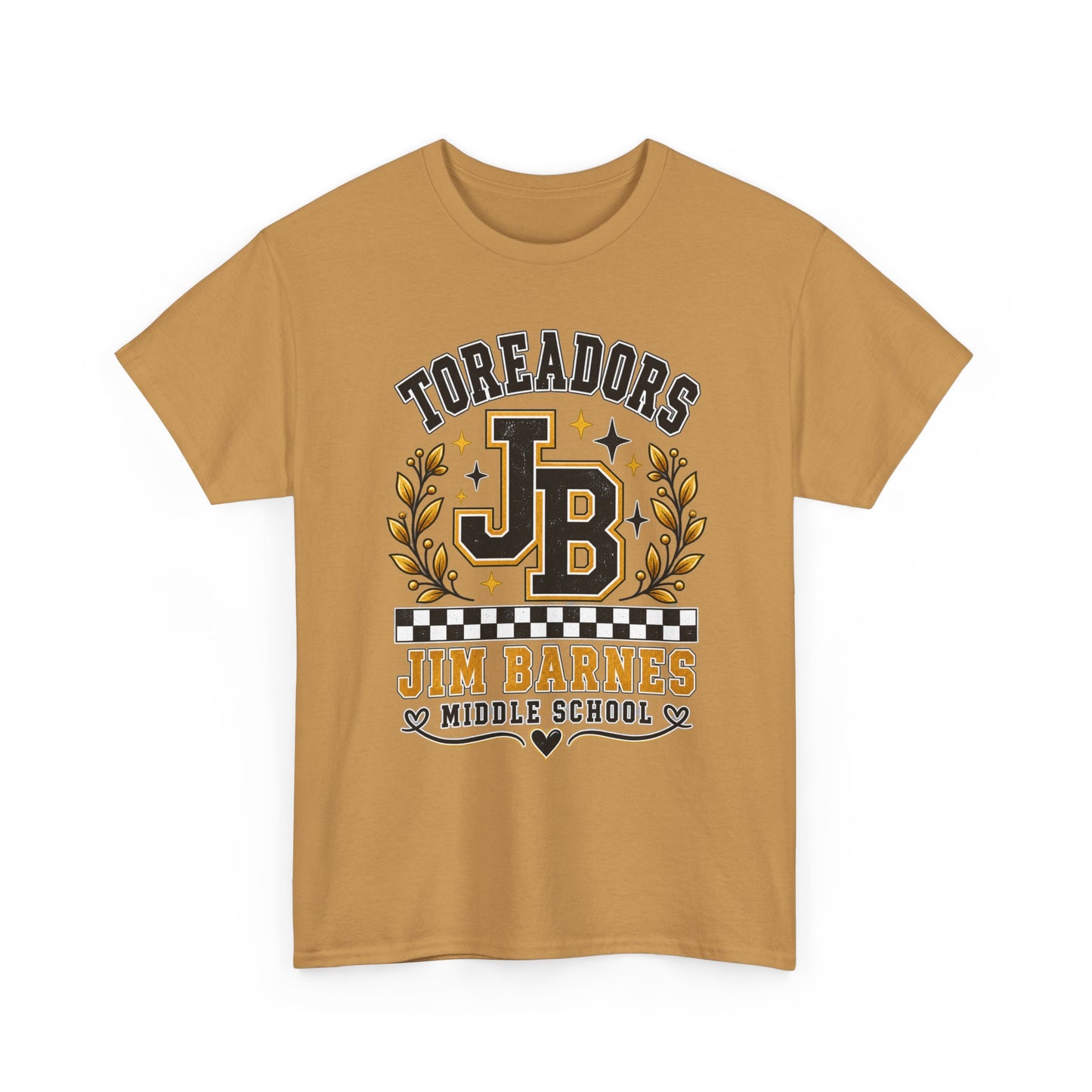 Toreadors JB Jim Barnes Middle School Tee — School Spirit Graphic T-Shirt