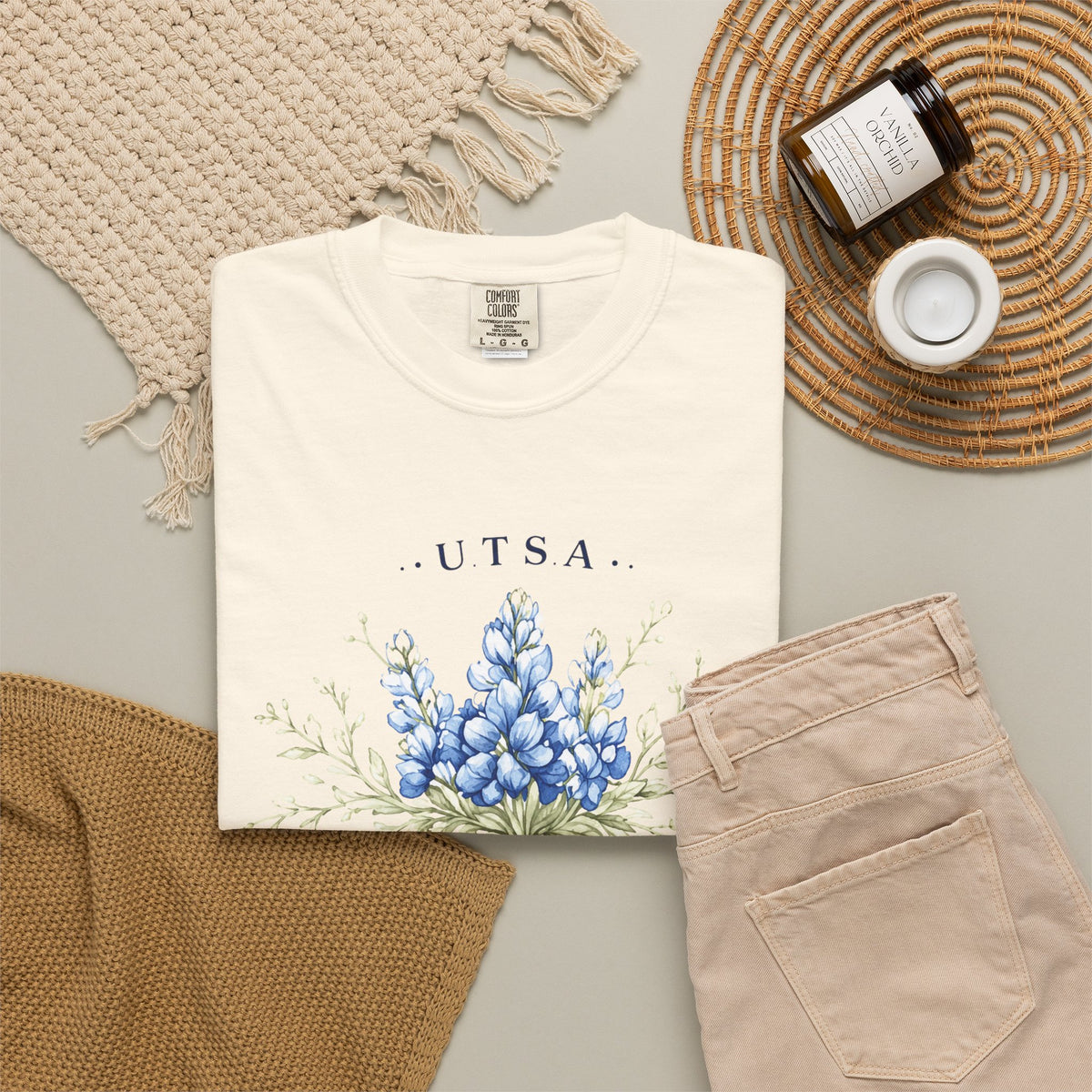 UTSA Roadrunners Floral T‑Shirt — Bluebonnet College Spirit Tee