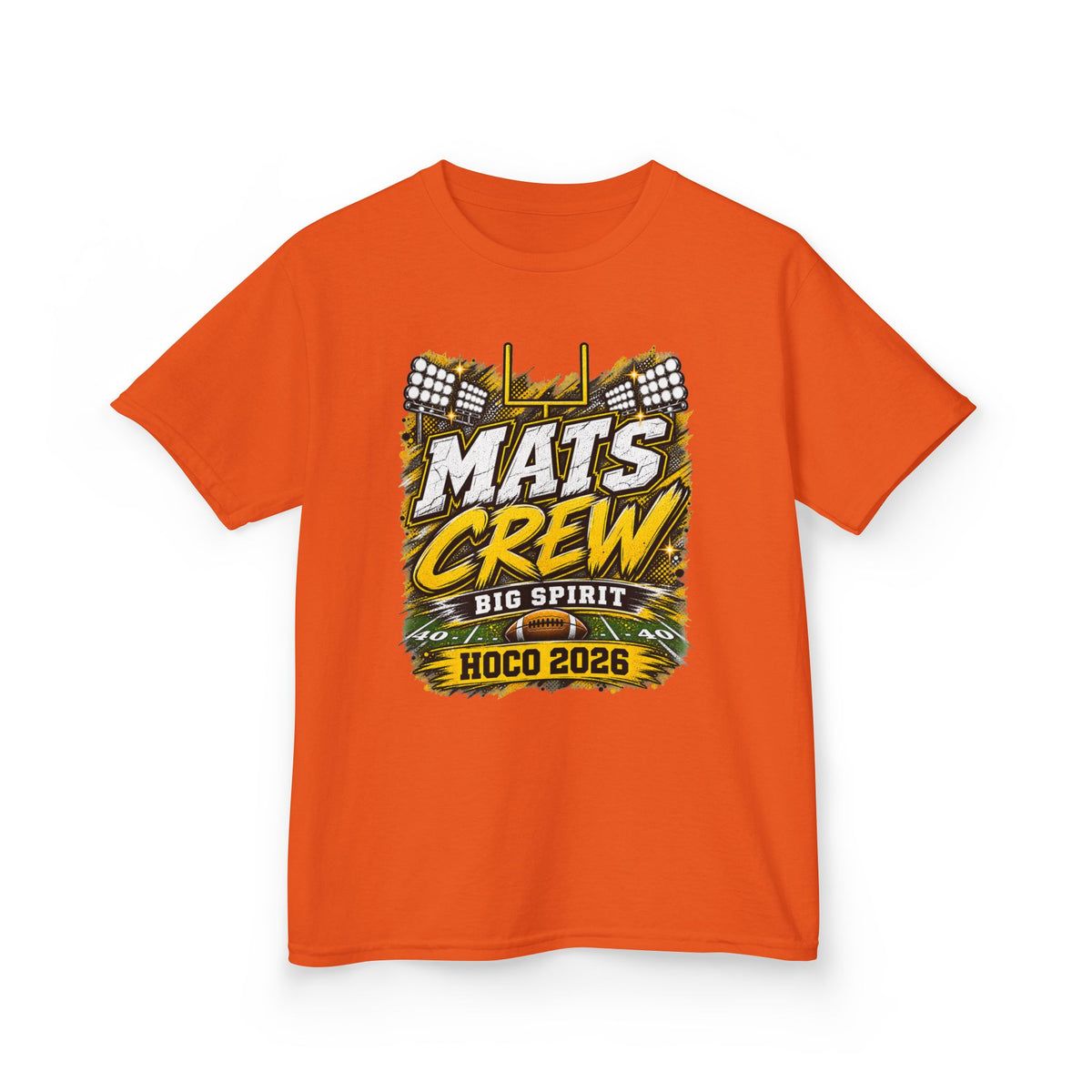 Kids Tee — "Mats Crew Big Spirit Hoco 2026" Football Crewneck