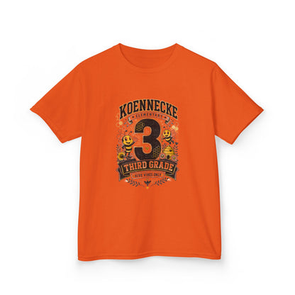 Third Grade Kids T‑Shirt — Personalized 'Koennecke 3' Back to School Tee