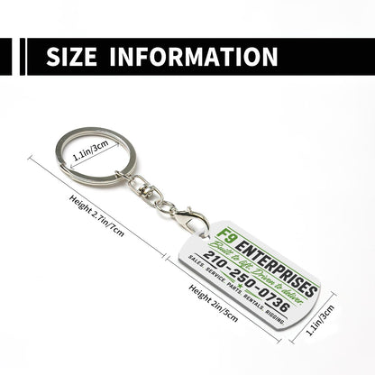 F9 Metal Keychain