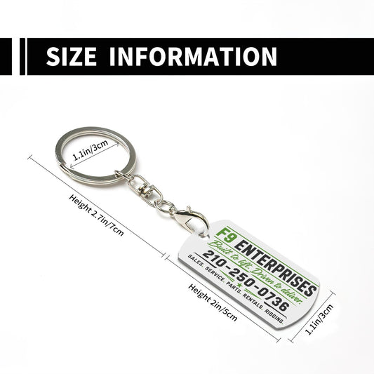 F9 Metal Keychain