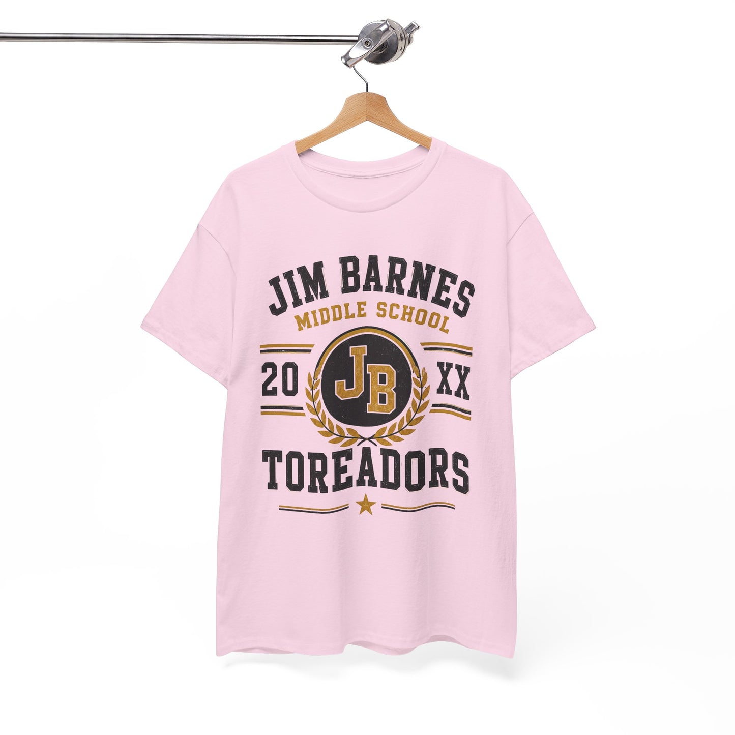 Jim Barnes Middle School Toreadors T-Shirt — School Spirit Tee with JB Crest