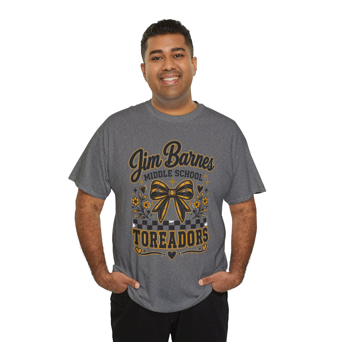 Jim Barnes Middle School Toreadors T-Shirt — School Spirit Cheer Tee