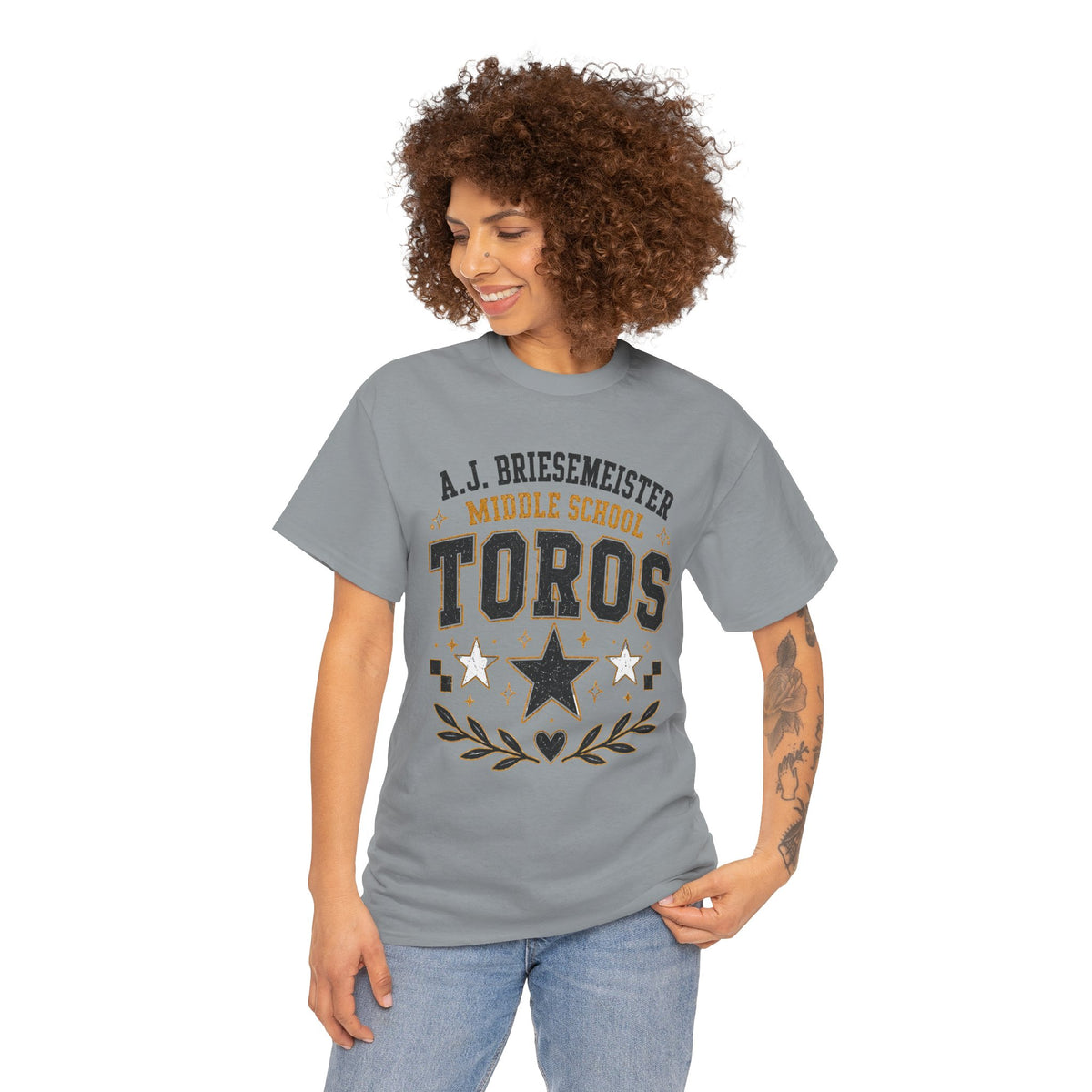 Toros Middle School Tee – A.J. Briesmeister School Spirit Shirt