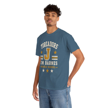 Toreadors Jim Barnes School Letterman Tee — Vintage School Spirit T-Shirt