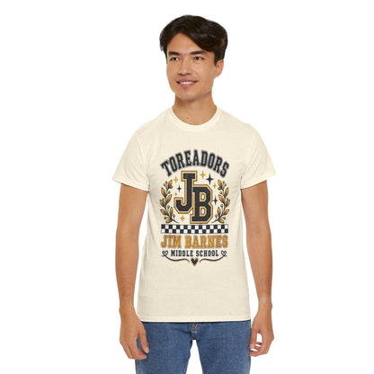 Toreadors JB Jim Barnes Middle School Tee — School Spirit Graphic T-Shirt