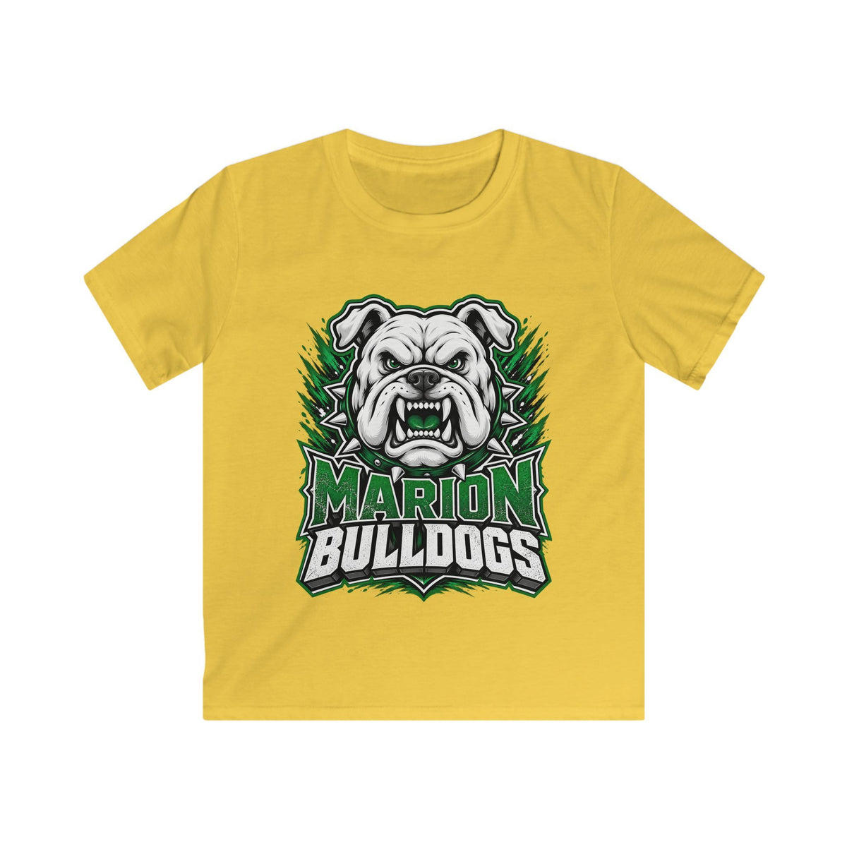 Marion Bulldogs Kids T‑Shirt — Custom Name & Number Youth Football Tee