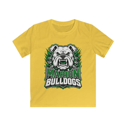 Marion Bulldogs Kids T‑Shirt — Custom Name & Number Youth Football Tee