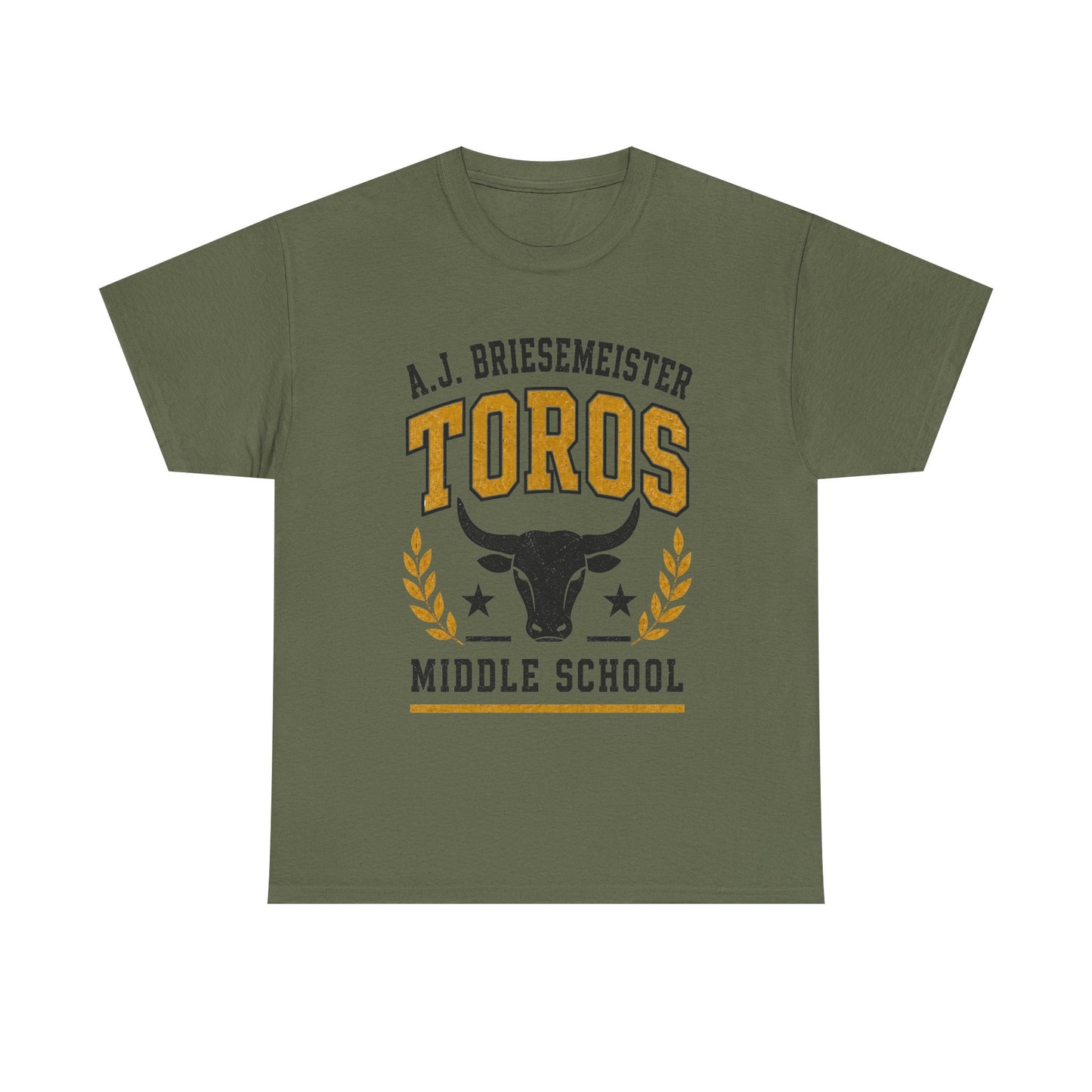Toros Middle School Tee — A.J. Briesemeister School Spirit T-Shirt