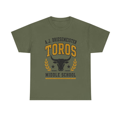 Toros Middle School Tee — A.J. Briesemeister School Spirit T-Shirt