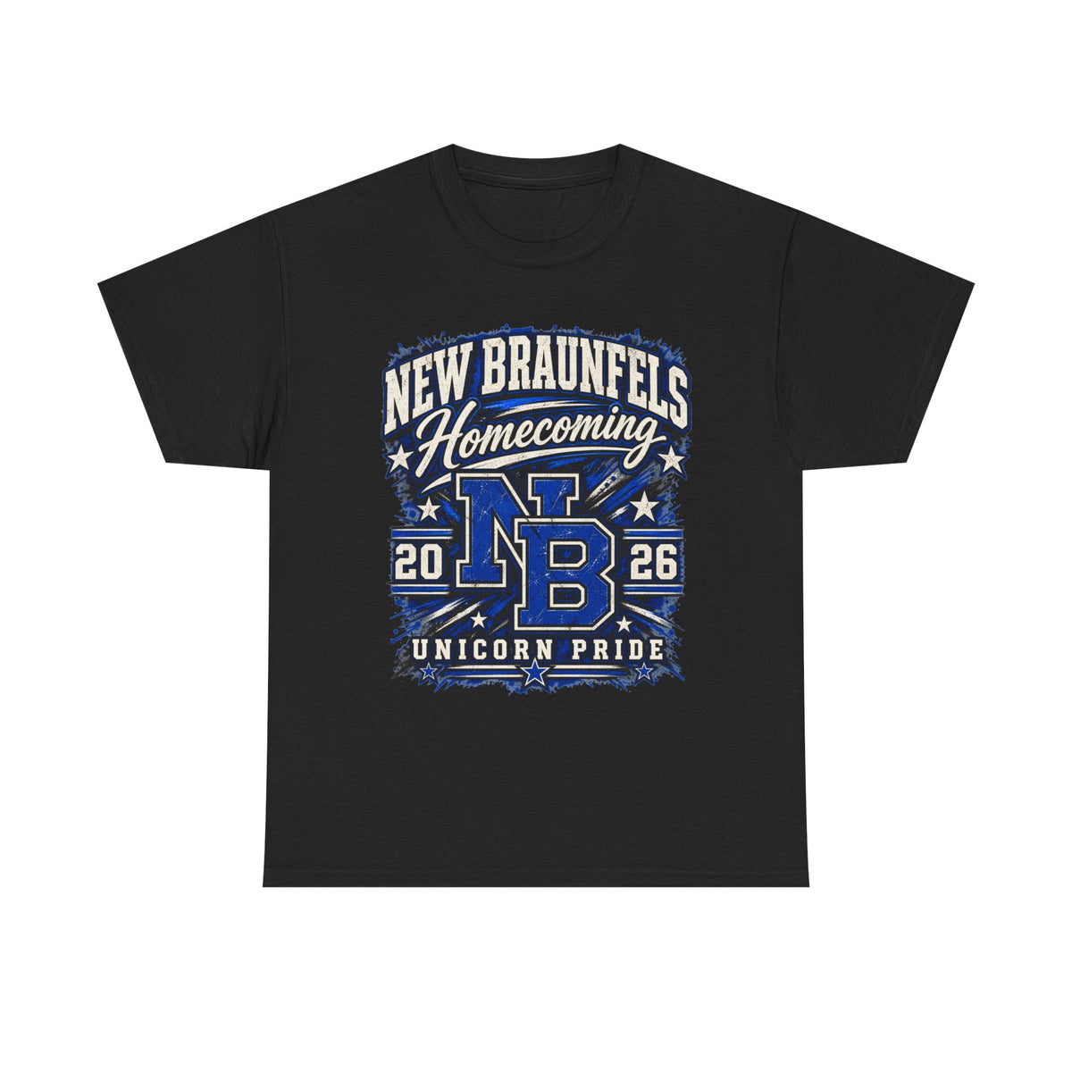 New Braunfels Homecoming 2026 T-Shirt — NB Unicorn Pride School Spirit Tee