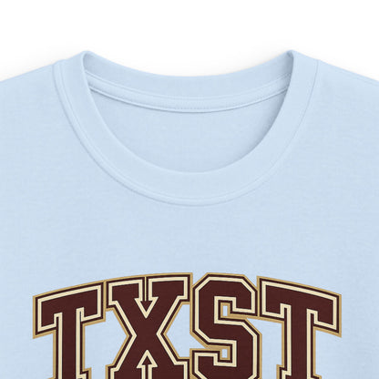 Kids TXST Bobcats Tee — Youth Texas State University Spirit Shirt