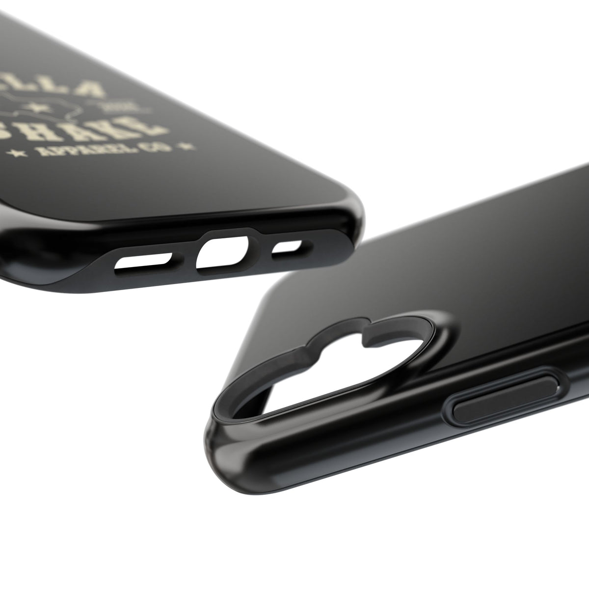 Black w/Ivory Logo lmpact-Resistant Phone Cases