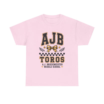 AJB Toros Middle School T-Shirt — AJ Bresemeister School Spirit Tee