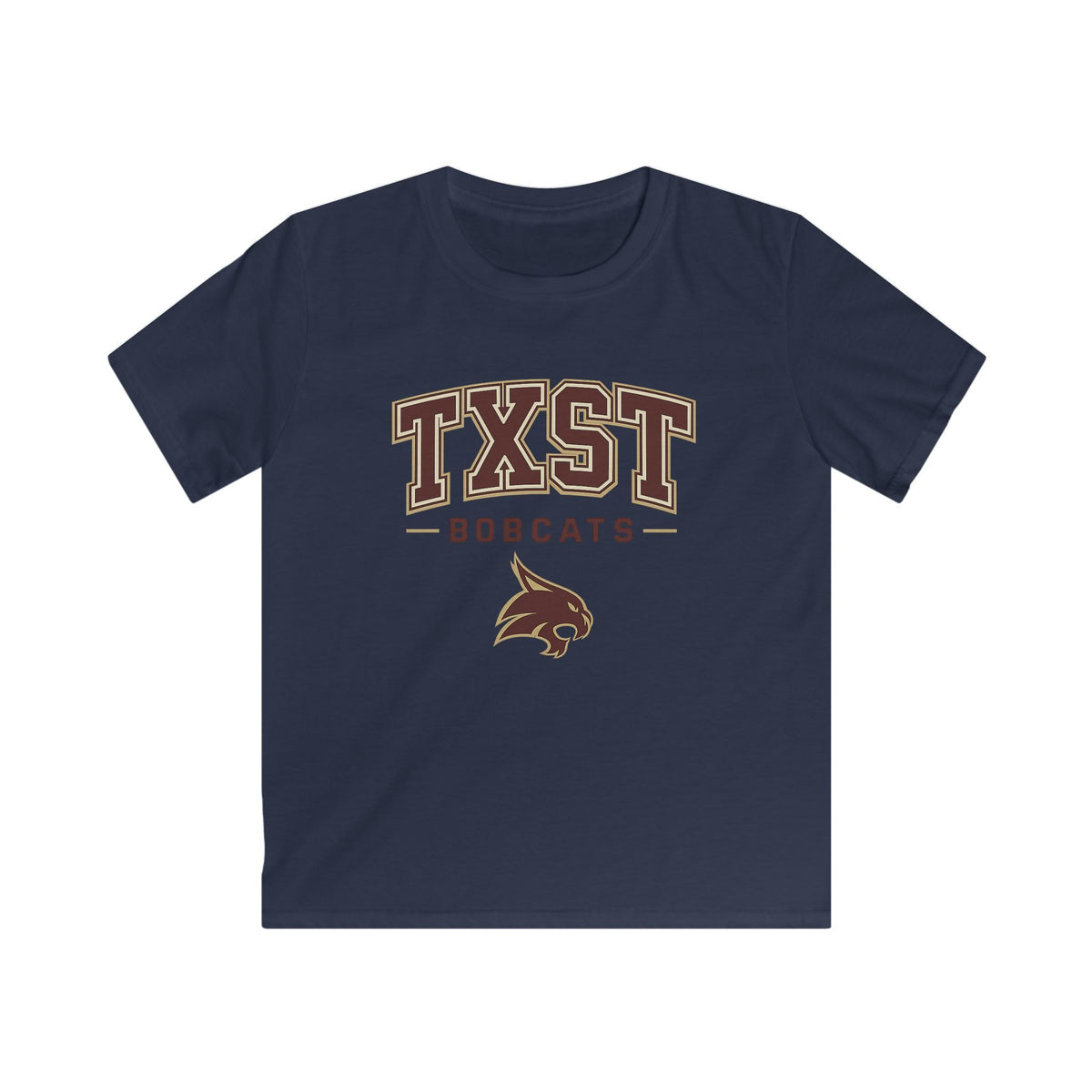 Kids TXST Bobcats Tee — Youth Texas State University Spirit Shirt