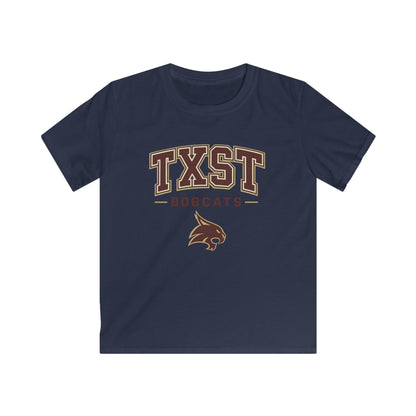 Kids TXST Bobcats Tee — Youth Texas State University Spirit Shirt