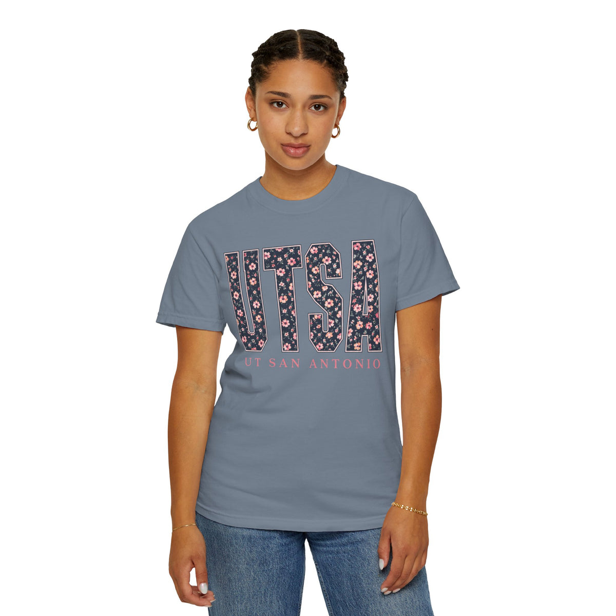 UTSA Floral Logo T‑Shirt — UT San Antonio Collegiate Tee
