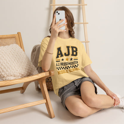 Middle School Custom Name Tee — AJB Briesemeister School Spirit Shirt