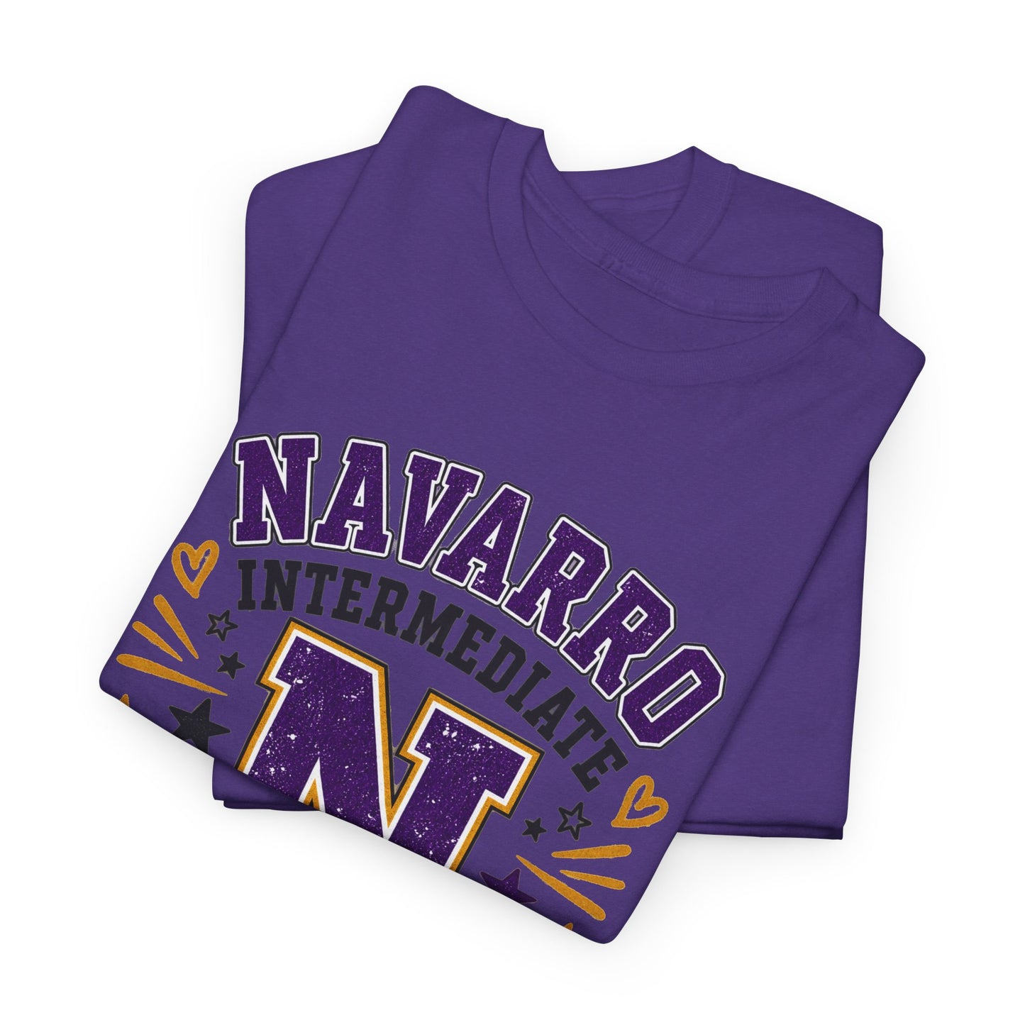 Navarro Intermediate Panthers T-Shirt — School Spirit Tee with 'N' Logo & Paw Prints