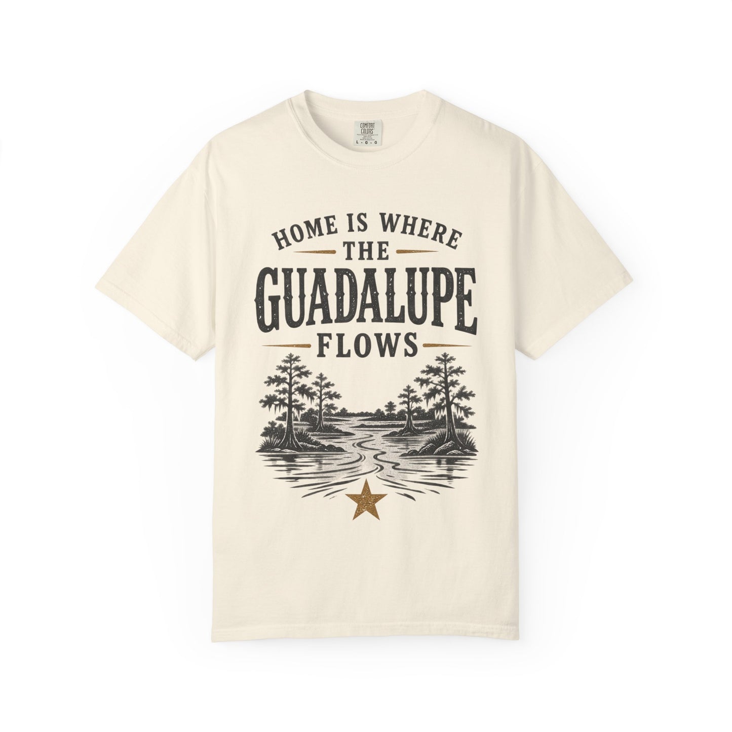 Guadalupe River T-Shirt — "Home Is Where The Guadalupe Flows" Vintage Outdoors Tee