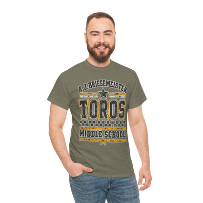 Toros Middle School Tee — A.J. Briesemeister School Spirit T-Shirt