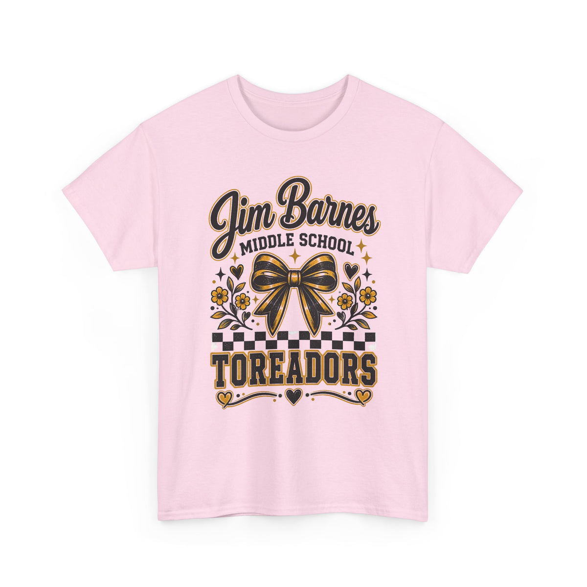 Jim Barnes Middle School Toreadors T-Shirt — School Spirit Cheer Tee