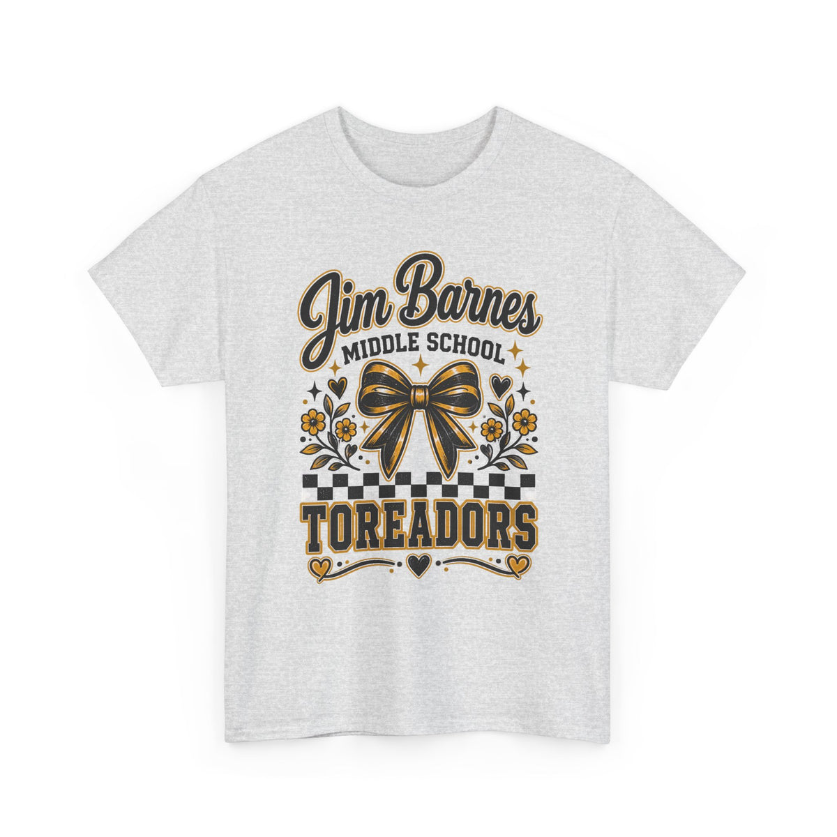 Jim Barnes Middle School Toreadors T-Shirt — School Spirit Cheer Tee