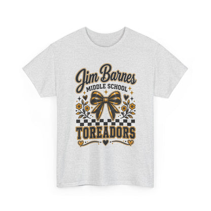 Jim Barnes Middle School Toreadors T-Shirt — School Spirit Cheer Tee