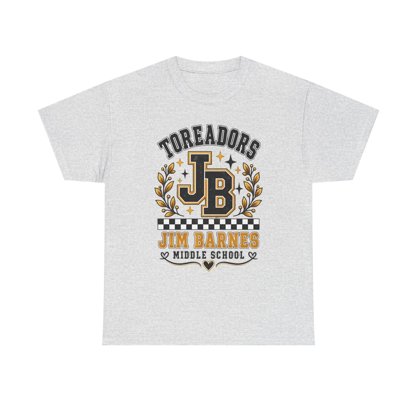 Toreadors JB Jim Barnes Middle School Tee — School Spirit Graphic T-Shirt