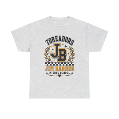 Toreadors JB Jim Barnes Middle School Tee — School Spirit Graphic T-Shirt