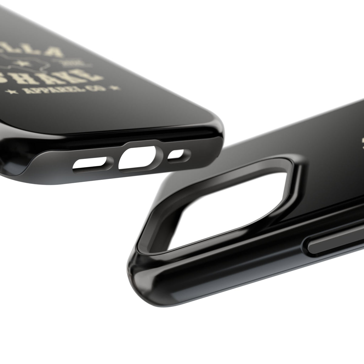 Black w/Ivory Logo lmpact-Resistant Phone Cases