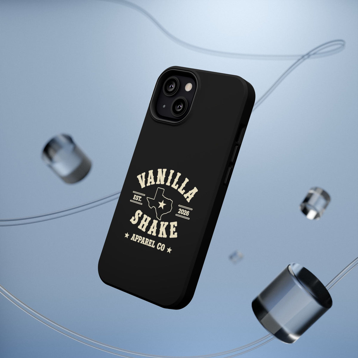 Black w/Ivory Logo lmpact-Resistant Phone Cases