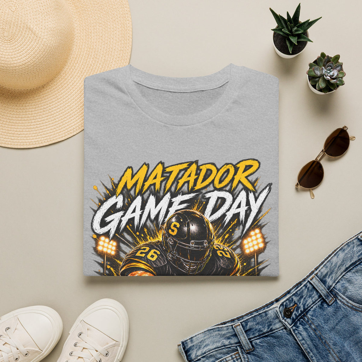 Matador Game Day Football T-Shirt — Seguin Matadors Fan Tee