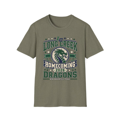 Long Creek Dragons Homecoming T-Shirt — School Spirit Tee (Est. 2020)