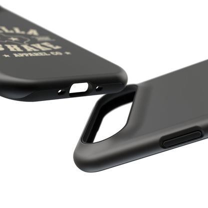 Black w/Ivory Logo lmpact-Resistant Phone Cases