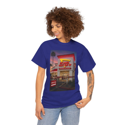 Retro Diner Photo T‑Shirt – 'A Hand Out Of It' Vintage Neon Tee
