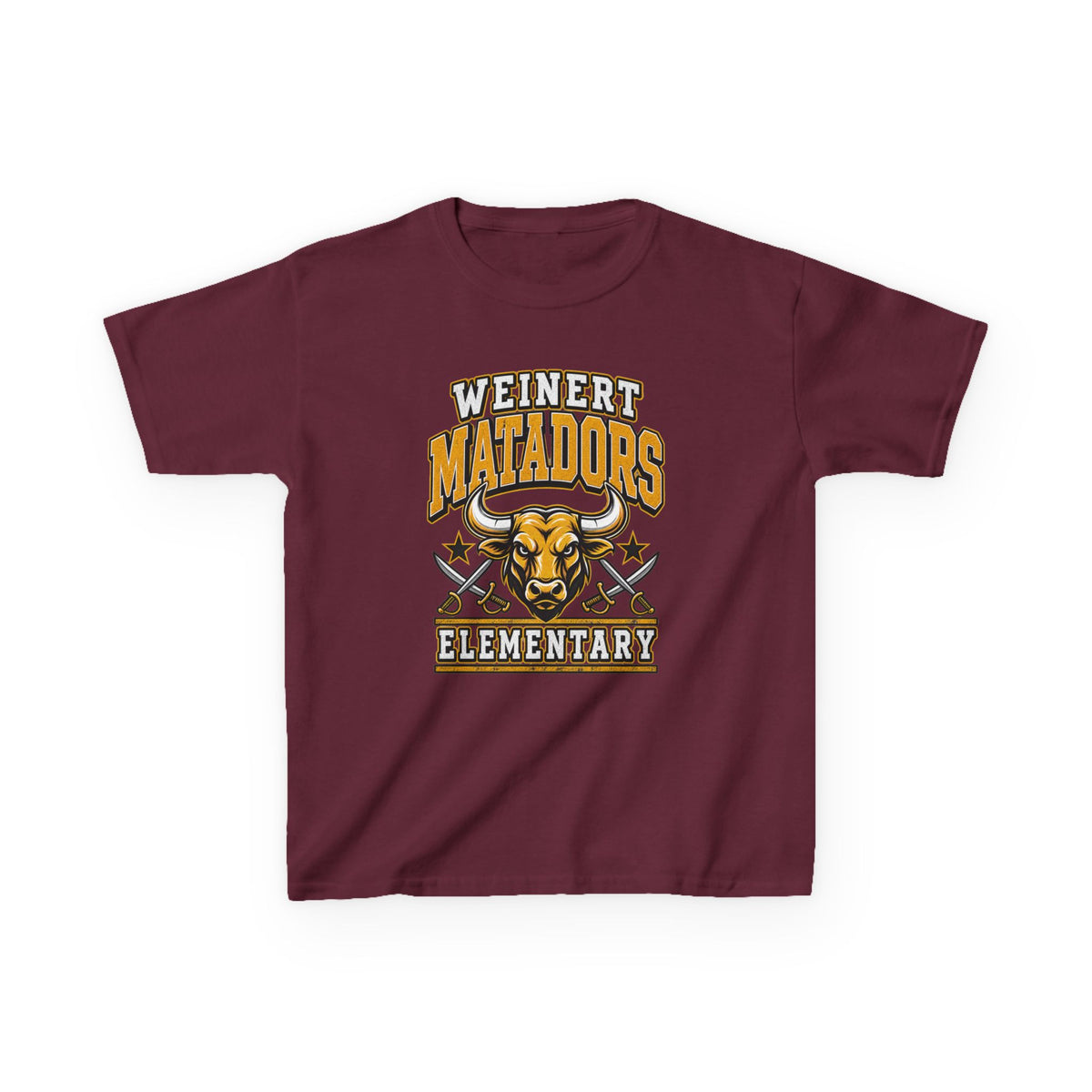 Weinert Matadors Elementary Kids T-Shirt — School Mascot Tee