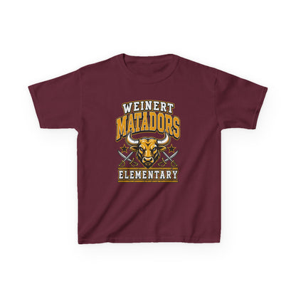 Weinert Matadors Elementary Kids T-Shirt — School Mascot Tee