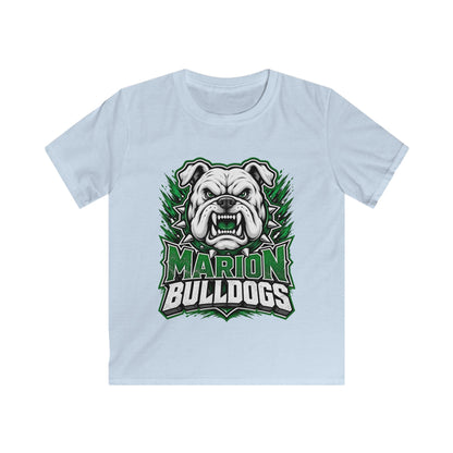 Marion Bulldogs Kids T‑Shirt — Custom Name & Number Youth Football Tee