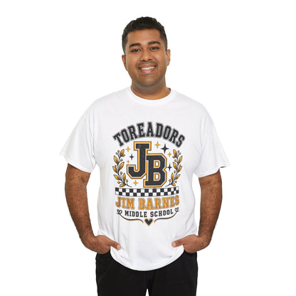 Toreadors JB Jim Barnes Middle School Tee — School Spirit Graphic T-Shirt