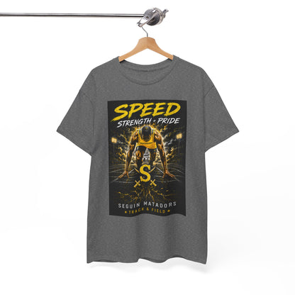 Speed Strength Pride Tee — Seguin Matadors Football Graphic T-Shirt