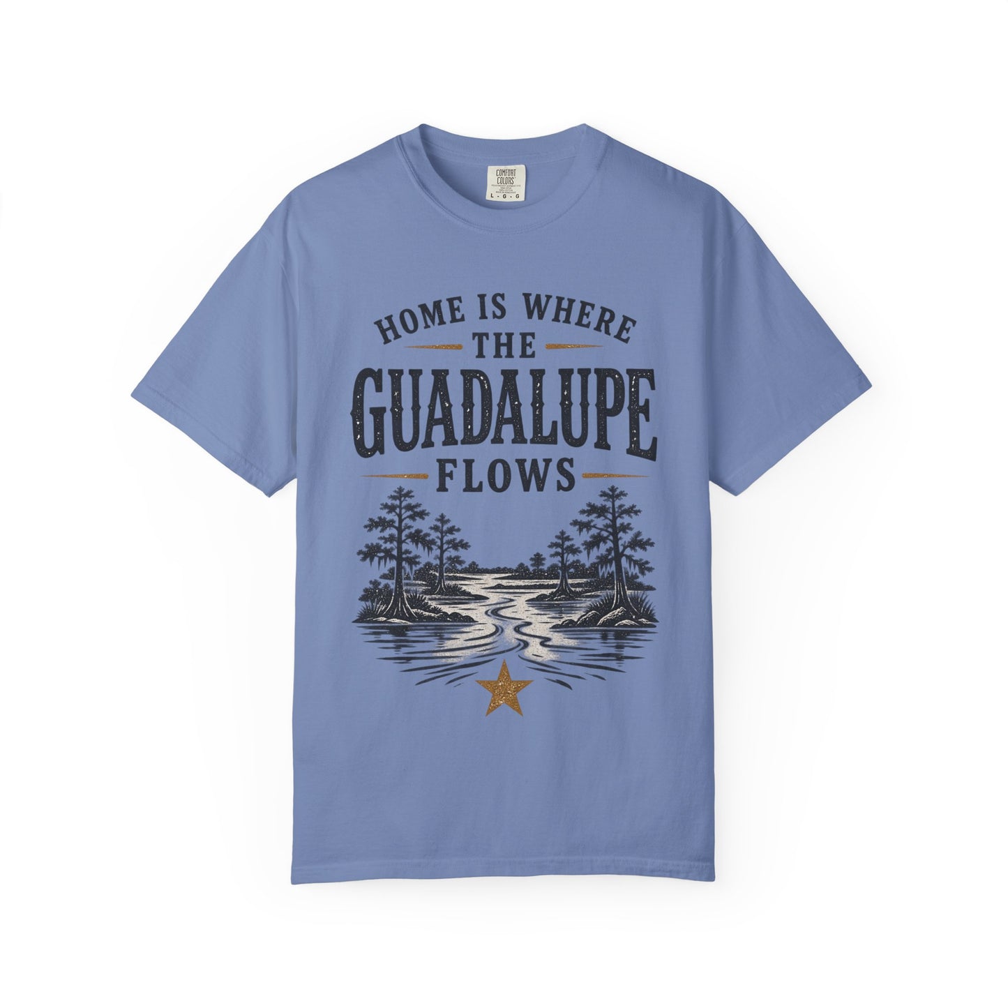 Guadalupe River T-Shirt — "Home Is Where The Guadalupe Flows" Vintage Outdoors Tee