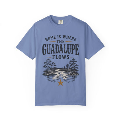 Guadalupe River T-Shirt — "Home Is Where The Guadalupe Flows" Vintage Outdoors Tee