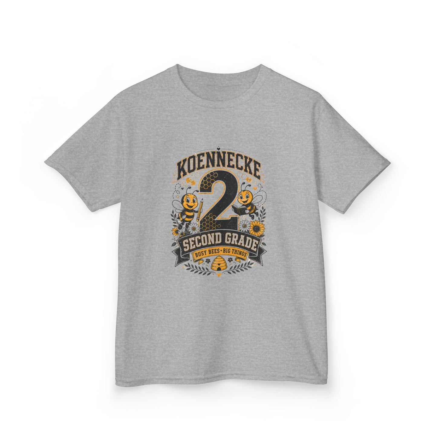 Koennecke 2 Second Grade Kids T-Shirt — Personalized Back-to-School Tee