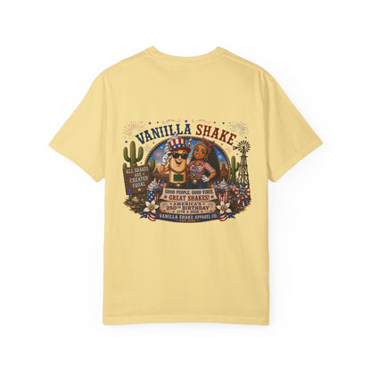 Mr. & Mrs. Shake 4th of July Unisex Garment-Dyed T-shirt